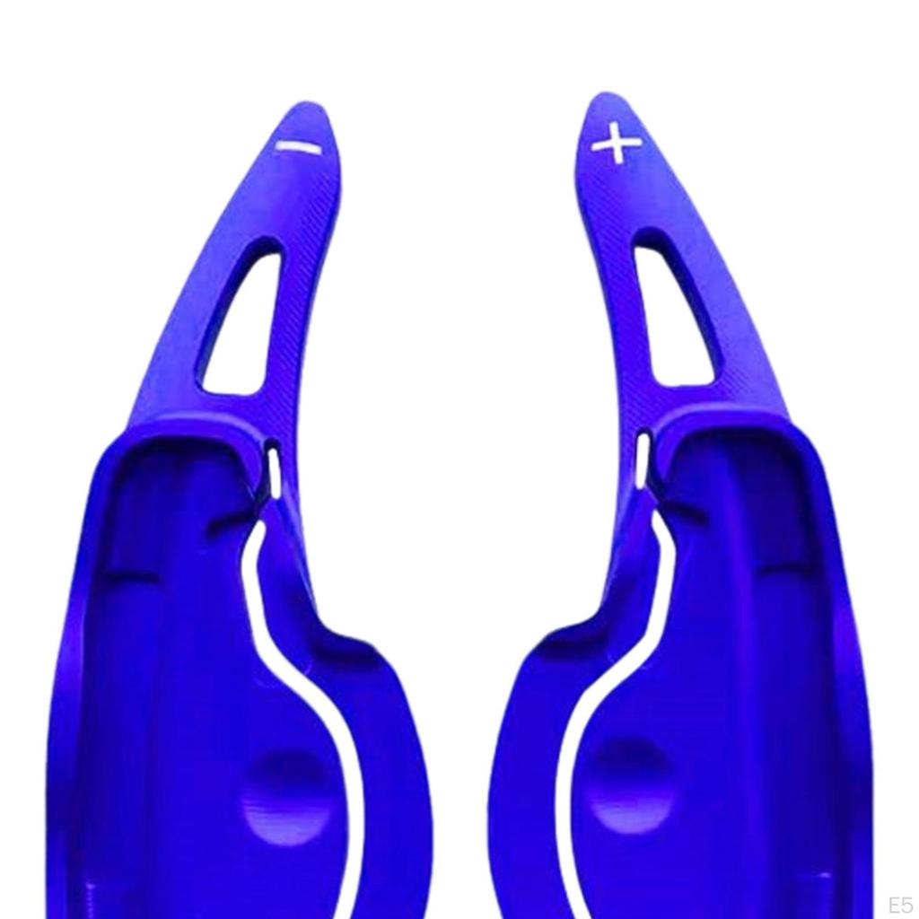 2 Pieces Auto Steering Wheel Paddle Extension Cover, Aluminum Alloy Larger Parts Interior Fit for