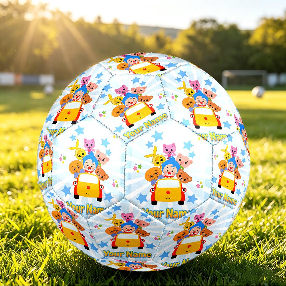 Custom Name Text Size 5 Football,El Payaso Plim Plim Standard Training Soccer Ball