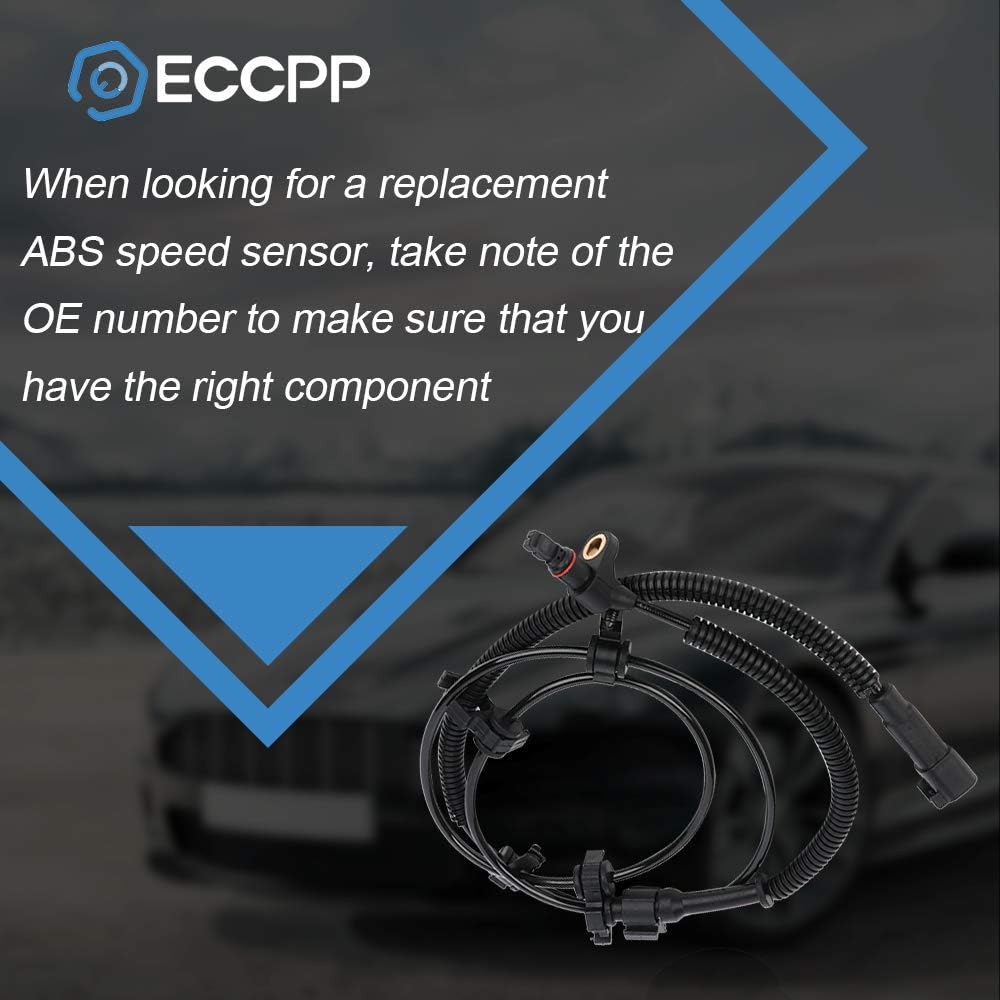 ECCPP Left+Front ABS Wheel Speed Sensor ABS Sensor fit for 2002 2003 2004 2005 2006 2007 for Jeep Liberty Set of 1