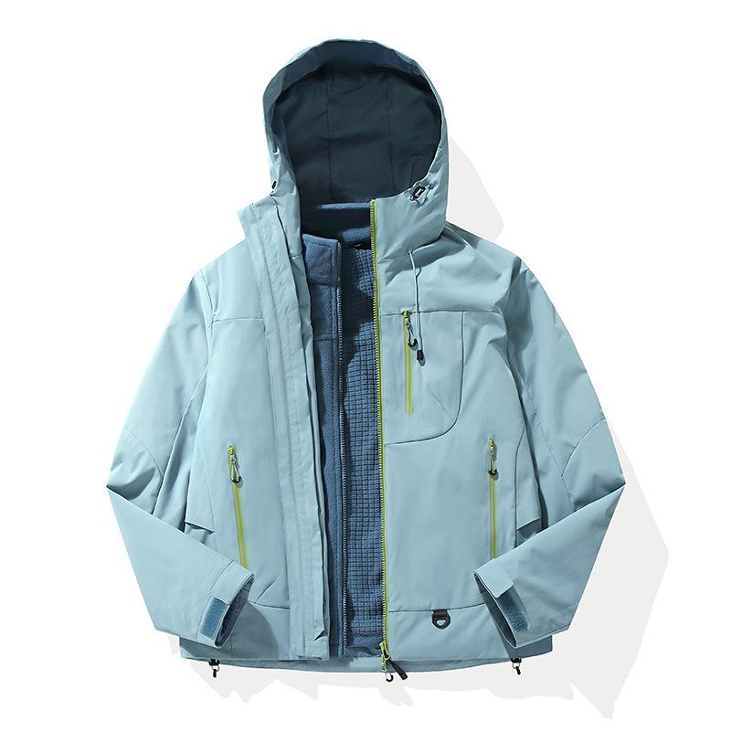 Women's Trendy Outdoor 3-in-1 Softshell Jacket for Hiking & Mountaineering - Windproof & Waterproof