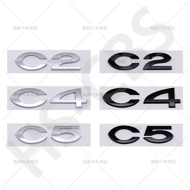 ABS C2 C4 C5 Heckklappen Emblem Logo Plakette Für Citroen C2 C4 C5 Auto Styling Heckklappen Aufkleber Emblem Heckklappen Aufkleber Zubehör ait256