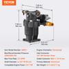VEVOR Hochdruckreiniger Pumpe, 19mm(3/4 ") Welle Horizontal, 241 bar(3500 PSI), 9,5 L/min(2,5 GPM), Ersatz-Hochdruckreiniger-Pumpen-Kit mit 5 Düsen