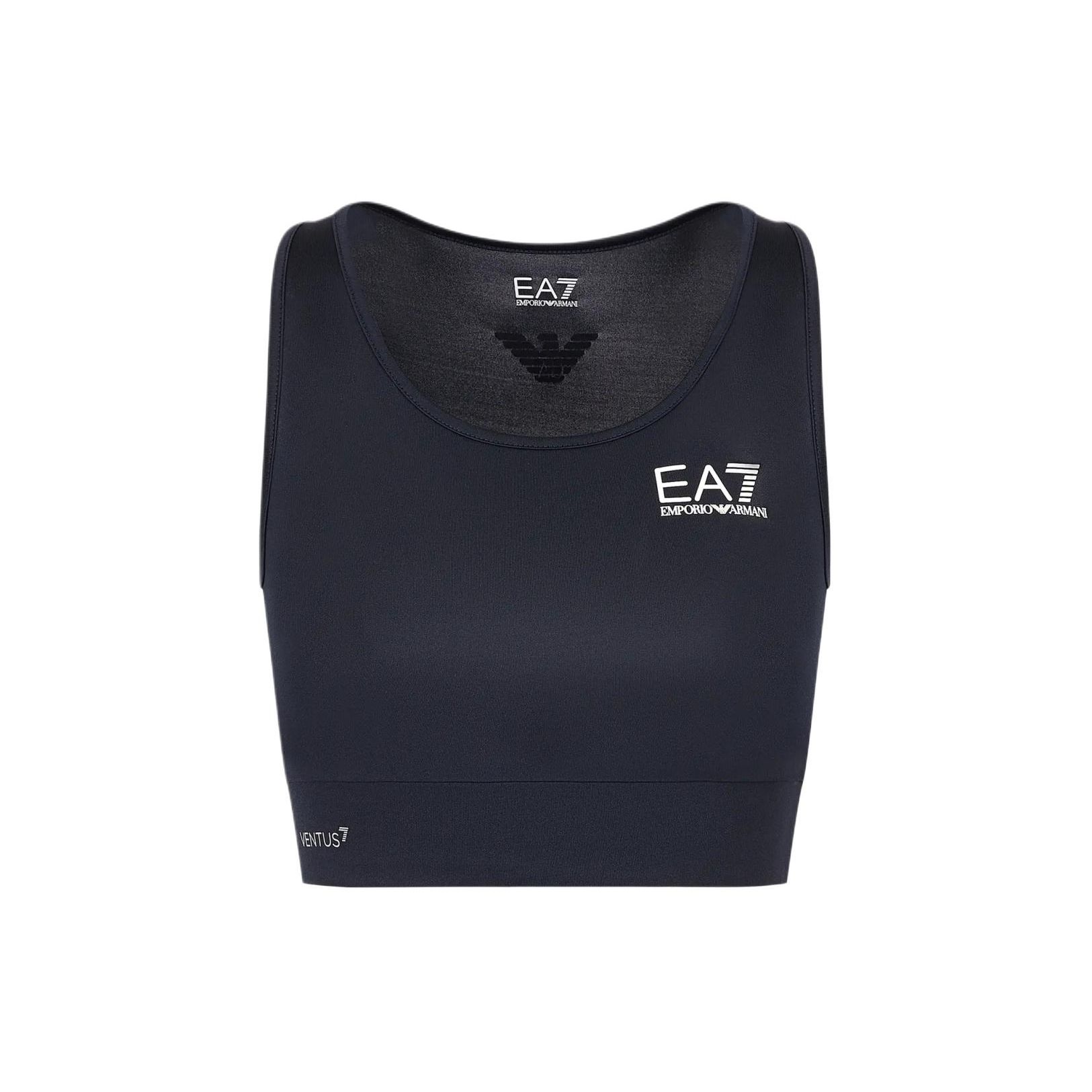 Emporio Armani EA7 SS24 Letter Logo Printed Short Sleeve Sports Underwear Women underwear Black 8NTH55-TJGBZ-1554 S