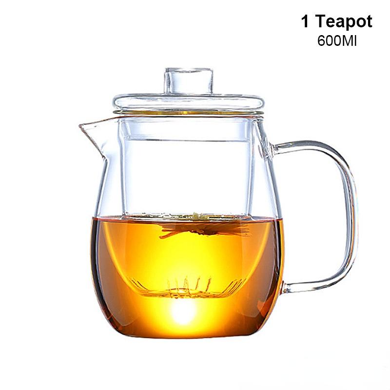 Heat Resistant Glass Teapot, Various Styles, Hot-selling Tea Sets, Clear Kettle, Flower Puer, Tea Infuser Pot, Dropshipping