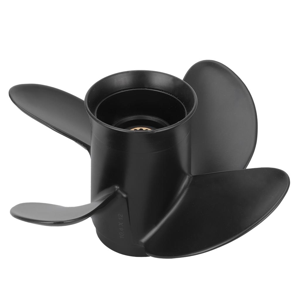 10.4x12 RH Outboard Engine Propeller 4 Blades 13pcs Spline Boat Marine Fit for Suzuki 35‑65HP