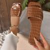 Plus Size Slippers Women's 2026 Summer New Fashionable Beach Flat Sandals