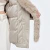 ONLY Women's Detachable Fur Collar Down Jacket