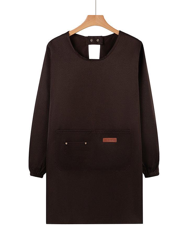 Waterproof Long Sleeve Catering Apron with Logo Print