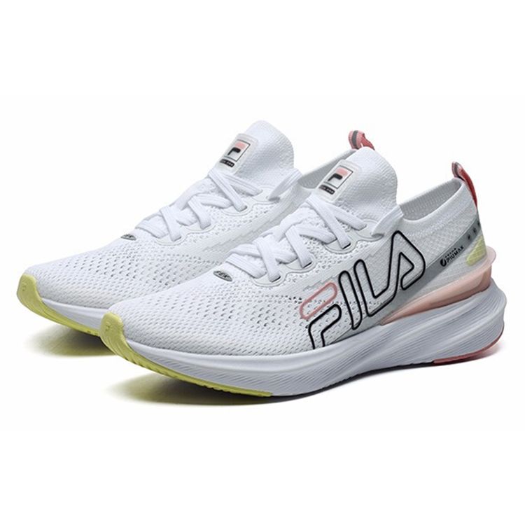 Fila Athletics Fashionable Fabric Low-Top Running Shoes Women Sneaker White A12W122202FWT