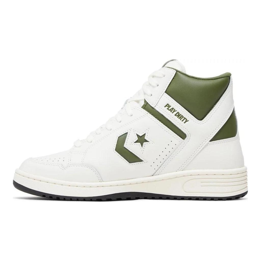 Undefeated x Converse Weapon High Chive Unisex Sneakers White Vintage-White Egret A08657C