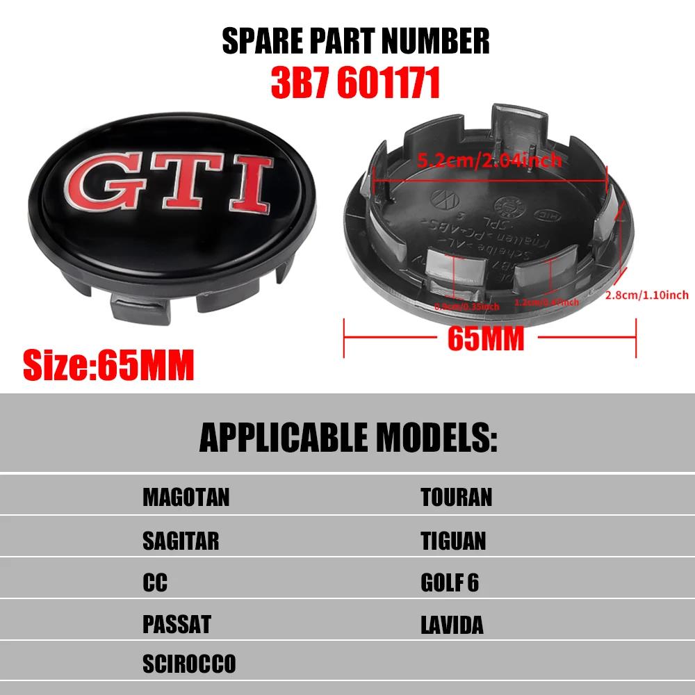 For VW Volkswagen Jetta MK5 Golf 4pcs 56/65/66mm Car Wheel Center Cap Hubs Covers Huncaps Accessory For Volkswagen VW GTI Golf J