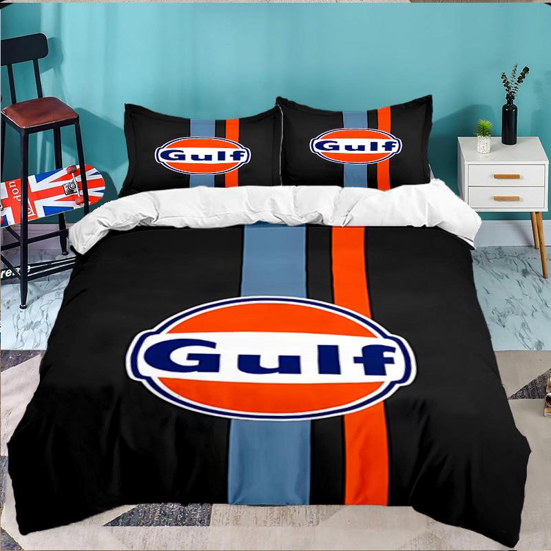3PCS Gulf Car Bedding Set,Including 1pc Duvet Cover And 2pcs Pillowcases Perfect for Bedroom, Dormitory, Large size Fan Christmas gift