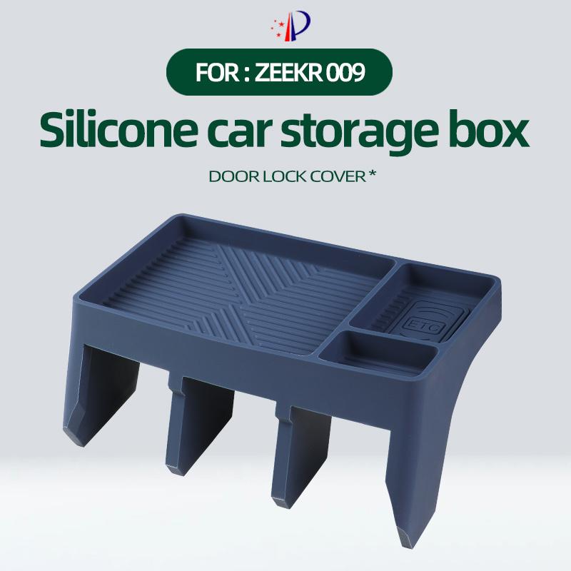For Zeekr 009 -2025 Storage Box Behind The Central Control Screen Navigation Screen Storage Silicone Car Accessories