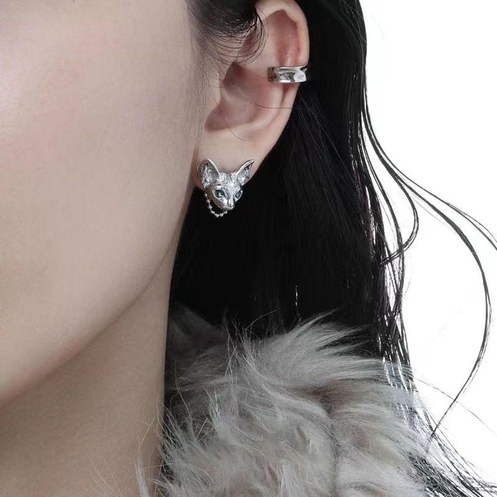 Gift Zinc Zinc Alloy Fashion Jewelry Ear Studs Korean Style Earrings Women Gothic Earrings Girl Stud Earrings