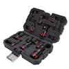 11Pcs Impact Socket Adapter Set Drill Adapters Extensions 1 4 3 8 1 2in Drive CR V CR MO Steel Ball Detent for Car Home