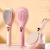 SHIVANTARA GIR NATURAL Telescopic Self Cleaning & Hair Dressing Comb | One-Click Cleaning Hair Brush | Scalp Massage & Deep Hair Cleansing Comb | An