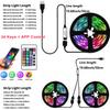 RGB LED Strip Lights IR Remote Control Bluetooth APP Control 24/44 Keys 3M 5M 10M 15M 20M 25M 30M Rgb Led Strip Light Usb 5v