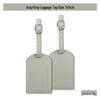 Thickened PU Leather Luggage Tag with Signature Card and Anti-Lost Features