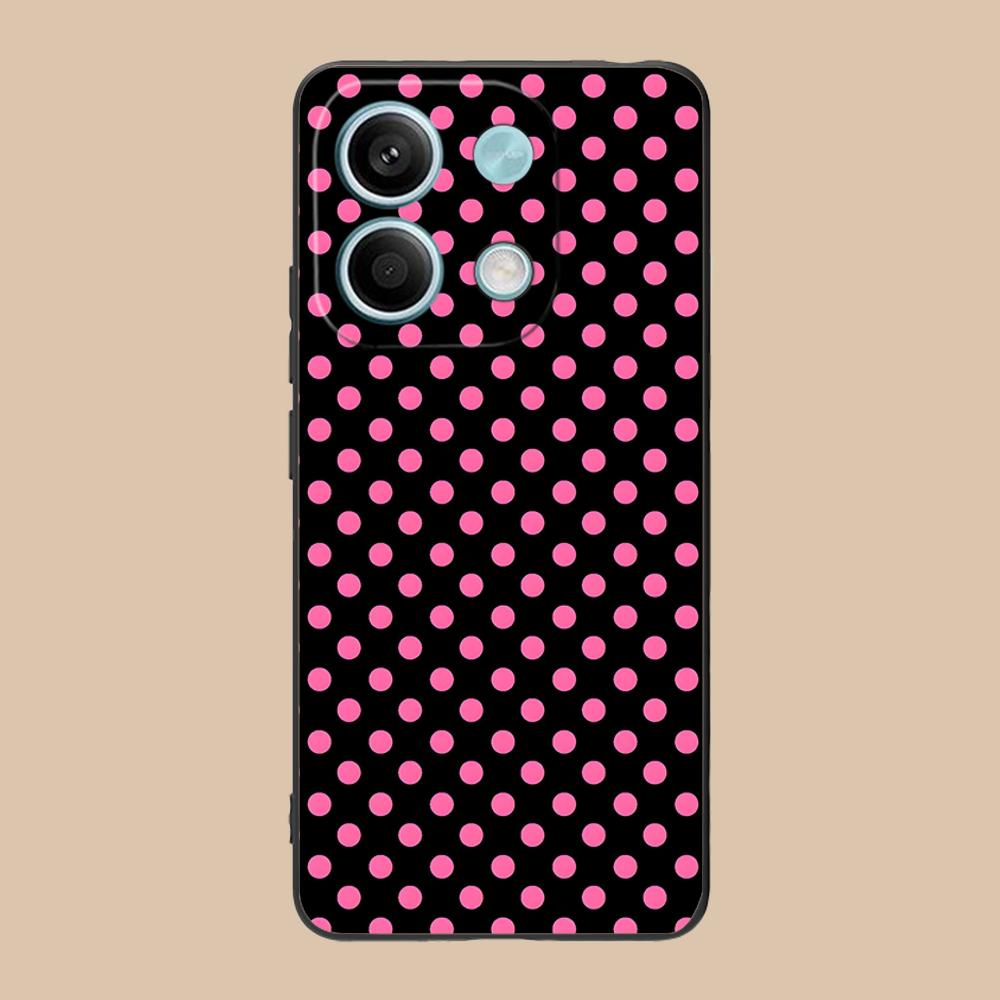 Pink Point Heart Mobile Phone Case for POCO F7 F6 F5 F4 F3 F2 Pro GT C75 C71 C65 C61 C40 Pro Ultra Colorful Printing Cover Cover