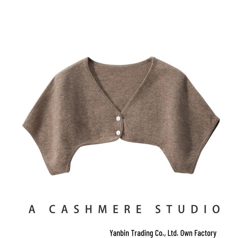 Warm Cashmere Wool Shawl for Postpartum and Elderly - Sleep Shoulder & Neck Protection