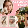 Liten Apa Nyckelring Kärlek Krama Kort