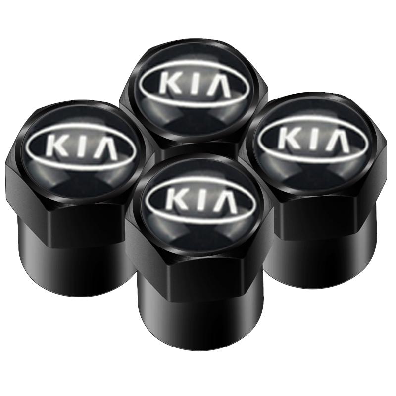 4pcs Car Wheel Tire Valve Caps Dust Accessories For KIA Sportage Rio Ceed Picanto K5 K9 Sorento auto Accessories styling sdvc80