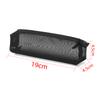 Black/White Simple Transparent Grid Zipper Pencil Case Solid Color Cosmetic Storage Nylon Mesh Pen Bag Stationery Storage Tool