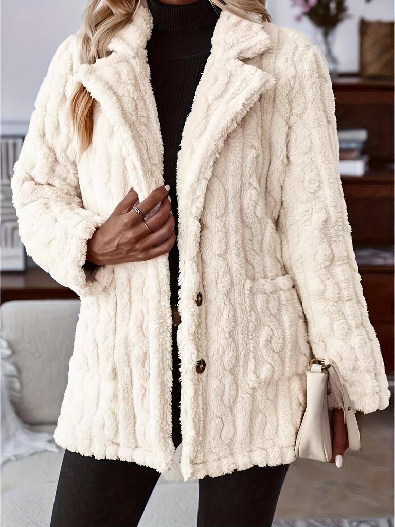 Autumn and winter popular plush versatile casual jacket