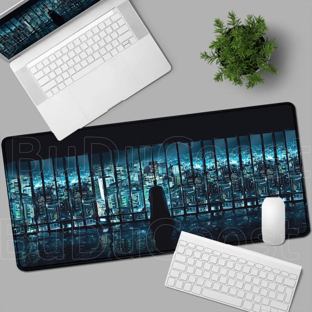 B-Batman Mouse Pad HD Large Gaming Non-slip Rubber Keyboard Desk Mat Office Laptop Computer Pc Gamer Cabinet Mousepad Xxl Carpet