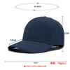 Solid color hardtop baseball cap acrylic hat hot selling versatile cap sun hat printing