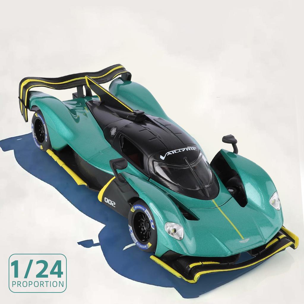 1/24 Martin Valkyrie Model Toy Cars Alloy Diecast Sound Light Doors Opened Pull Back Shock Absorption Toy Vehicles Kids Gifts