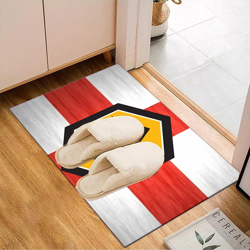 Wolves Team Emblem Printed Office Carpet Chair Cushion  Entryway Rug, Rugs for Living Room, Bedroom Christmas gifts