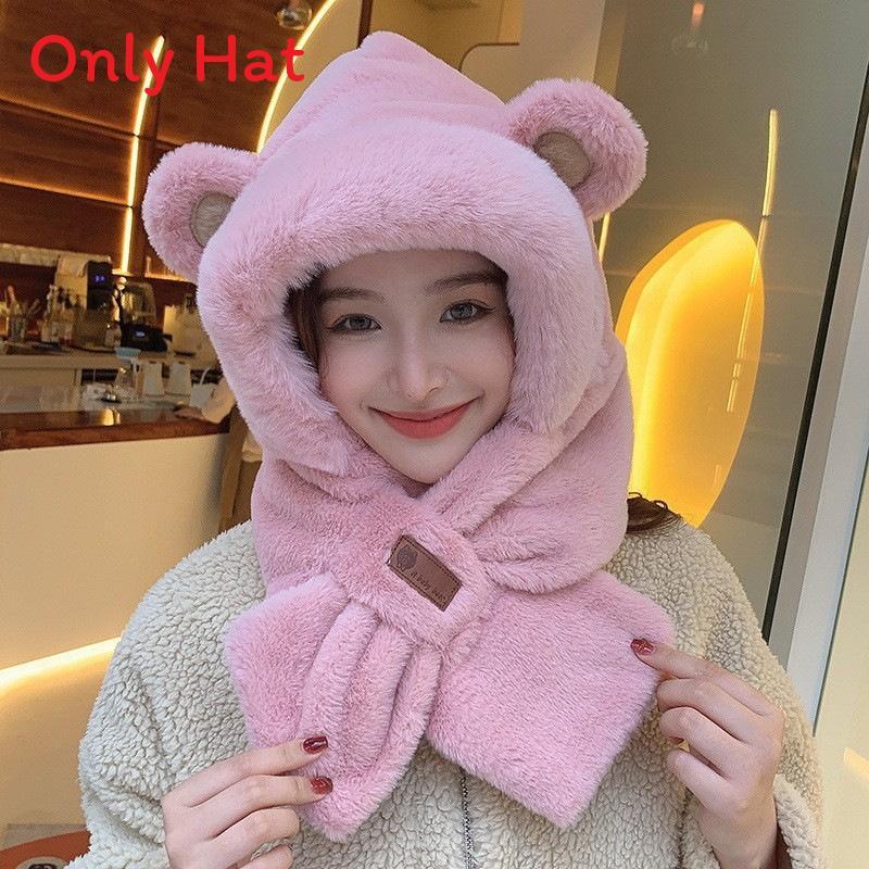 Fleece Hat And Scarf Combo For Women Windproof And Insulated Winter Wear