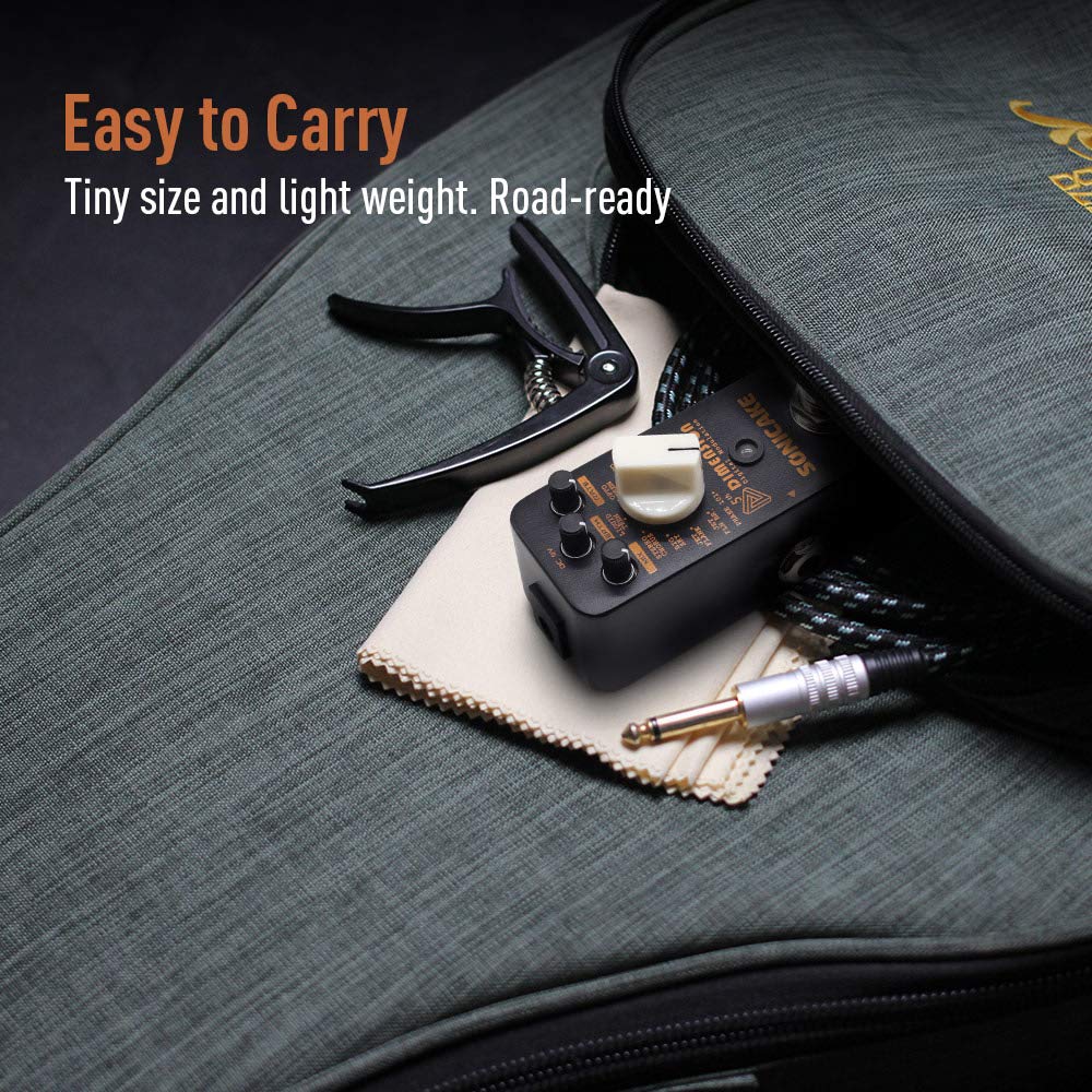 SONICAKE and Flanger Guitar Effects Pedal 5th Dimension Chorus, Phaser,