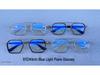 William Chan Anti-Blue Light Retro Large Frame Glasses with Double Bridge, Fashionable Myopia-Ready.