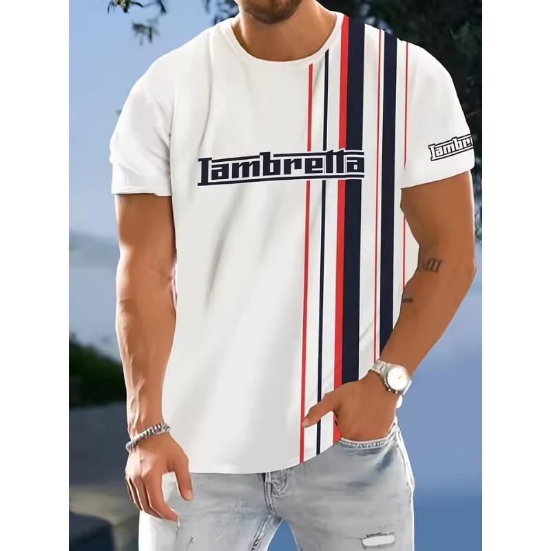

Fashion Striped Pattern T-shirt Summer Fashion Short Sleeved Men s 3D Printed T-shirt Casual Street Wear Harajuku T-shirt XS