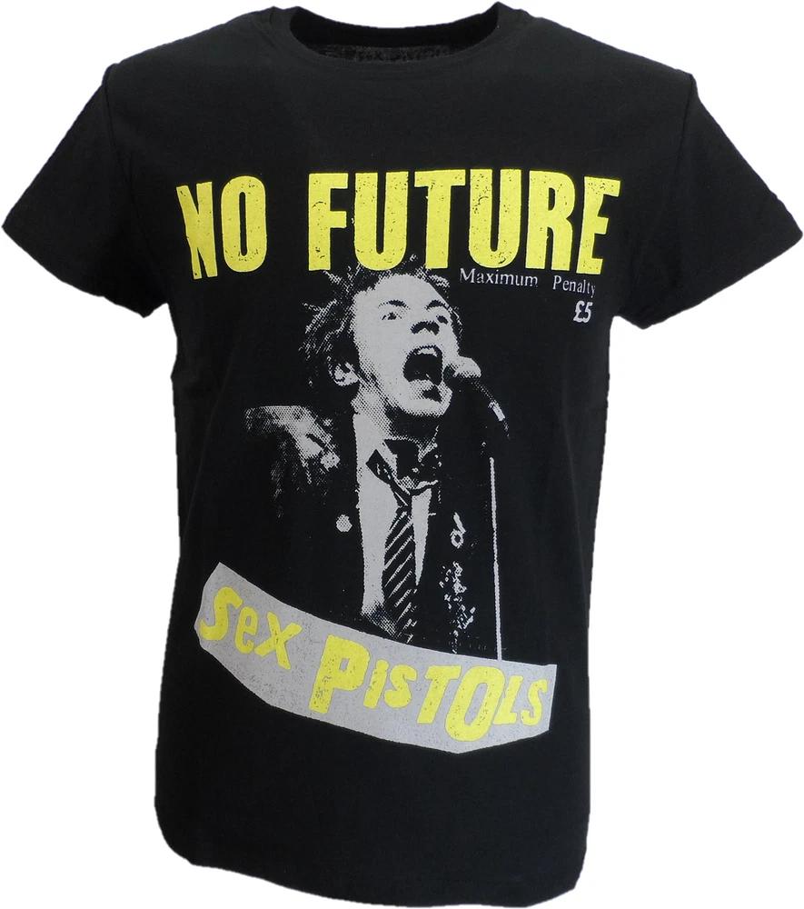 Unisexs Black Official Sex Pistols No Future T Shirt S