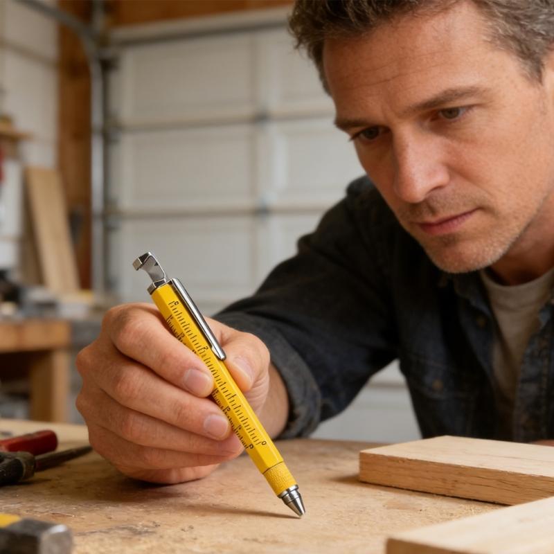 7 In 1 Stylus Pen Engineer Tool Pen Features Precise Measurement Scale And Double Ended Screwdriver For Various Uses