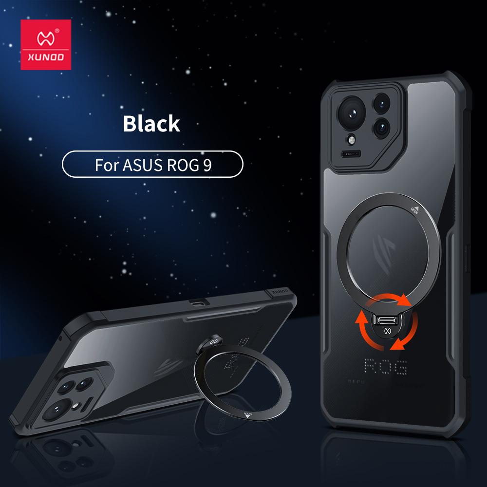 XUNDD For Asus ROG 9 ROG Phone 9 Pro Case Luxury Casing Shockproof Bumper Protective Phone Cover With Rotatable Magnetic Holder