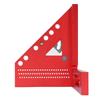 Red and Gray Multi Angle Ruler Precision Hole Scribing Carpenter Square  Woodworking