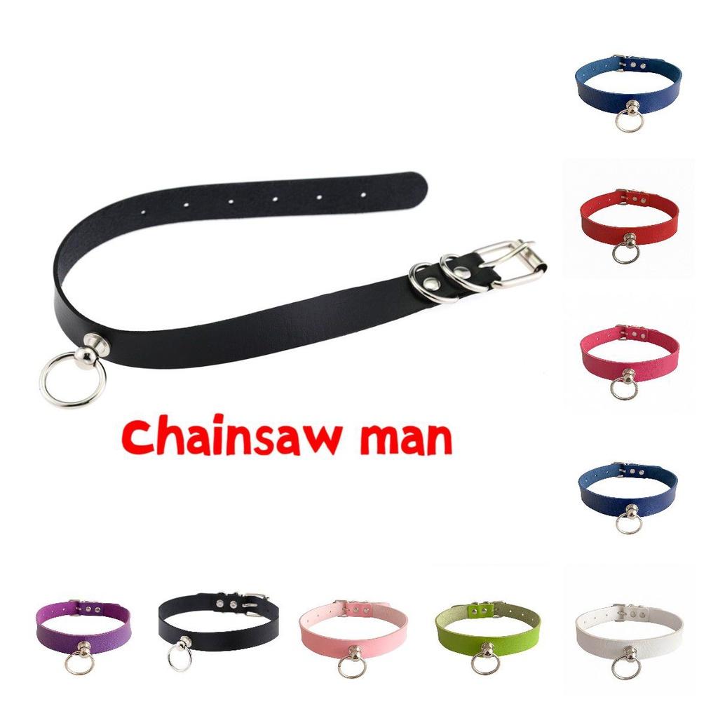 Chainsaw Man Skórzany Choker Naszyjnik Mocna I Elastyczna Obroża Dla Kobiet I Dziewcząt