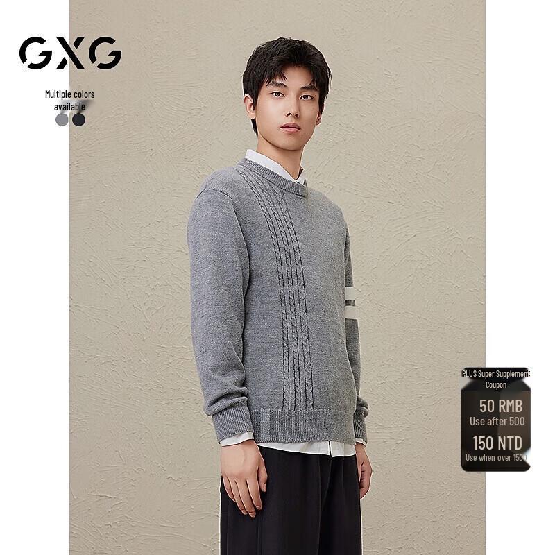 

GXG Men s 2024 Autumn/Winter Color-Block Pullover Sweater XL