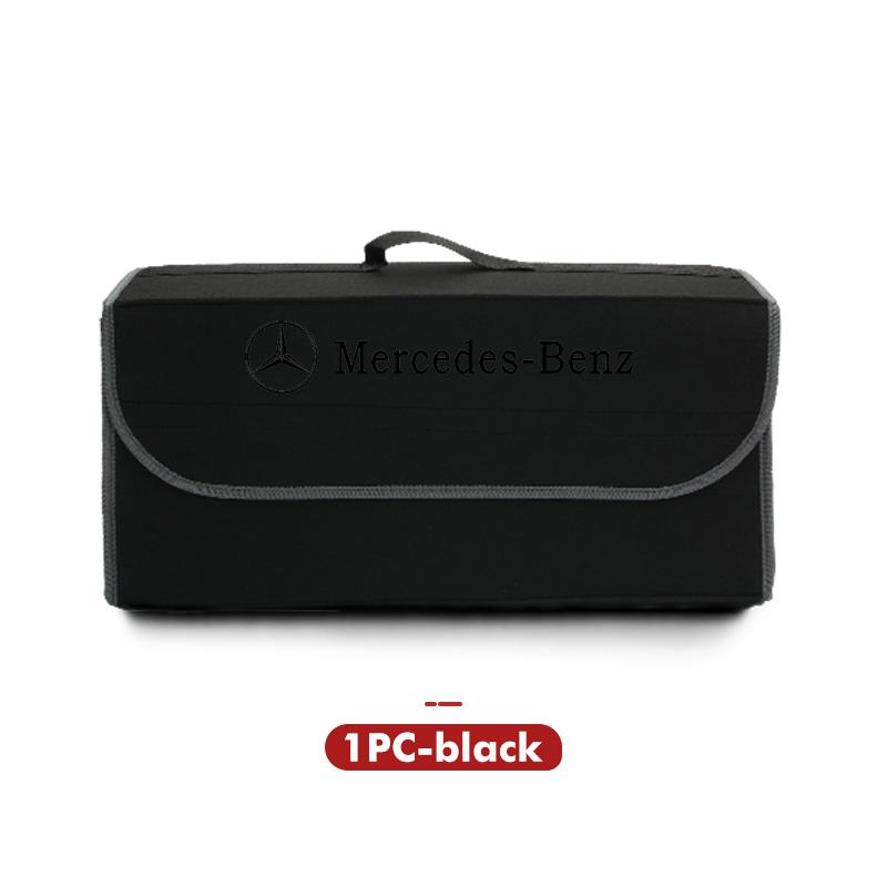 Car Trunk Storage Box Felt Stowing Bag Organizer Tool Auto Interior Accessories For Benz CLS SLK Sport ML C200 C260 C300 W205