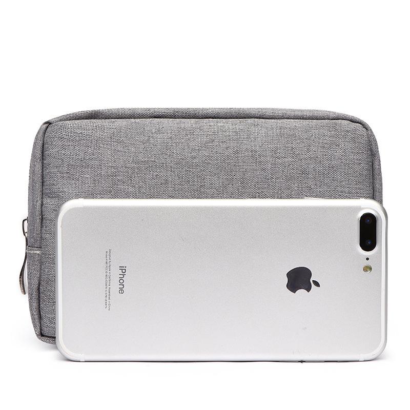 Water-resistant Cationic Portable Power Bank & Cable Storage Pouch for Digital Accessories