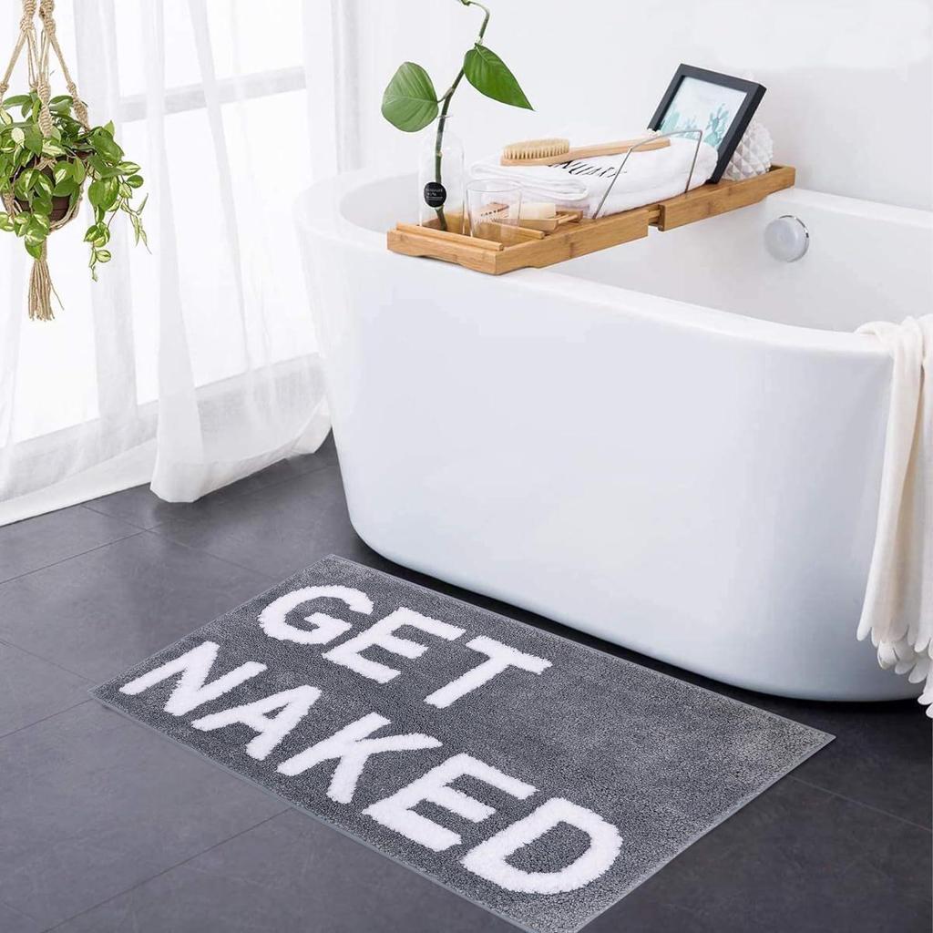 Tappetino Creativo in Imitazione Cashmere Antiscivolo per Pavimento del Bagno - Assorbente d'Acqua e Resistente allo Sporco Zerbino per Ingresso