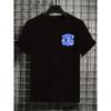 Men's Summer Casual Printed Short Sleeved T-shirt  with Crew Neck,Relaxed Fit