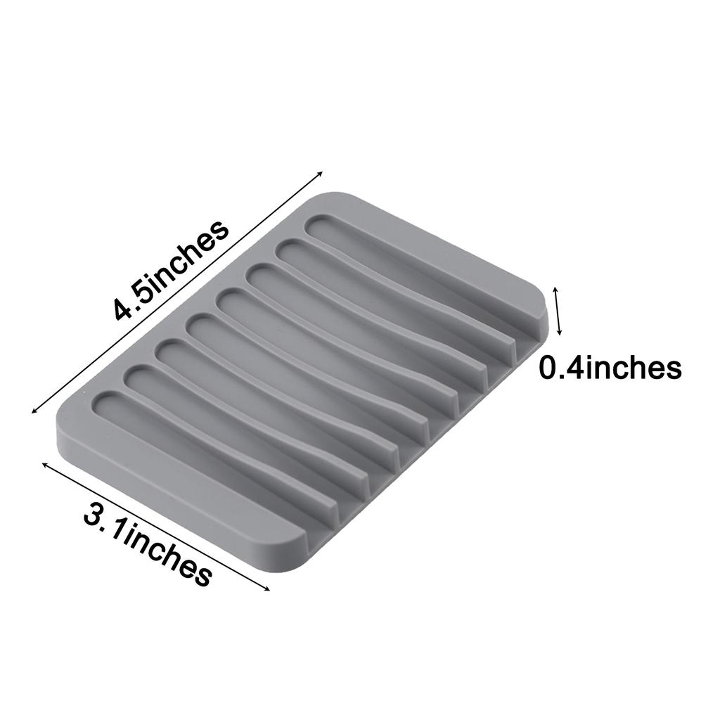 Perfect Innovative Easy To Clean High Quality Silicone Self Draining Soap Dish Compact And Soap Holder Bathroom Accessories