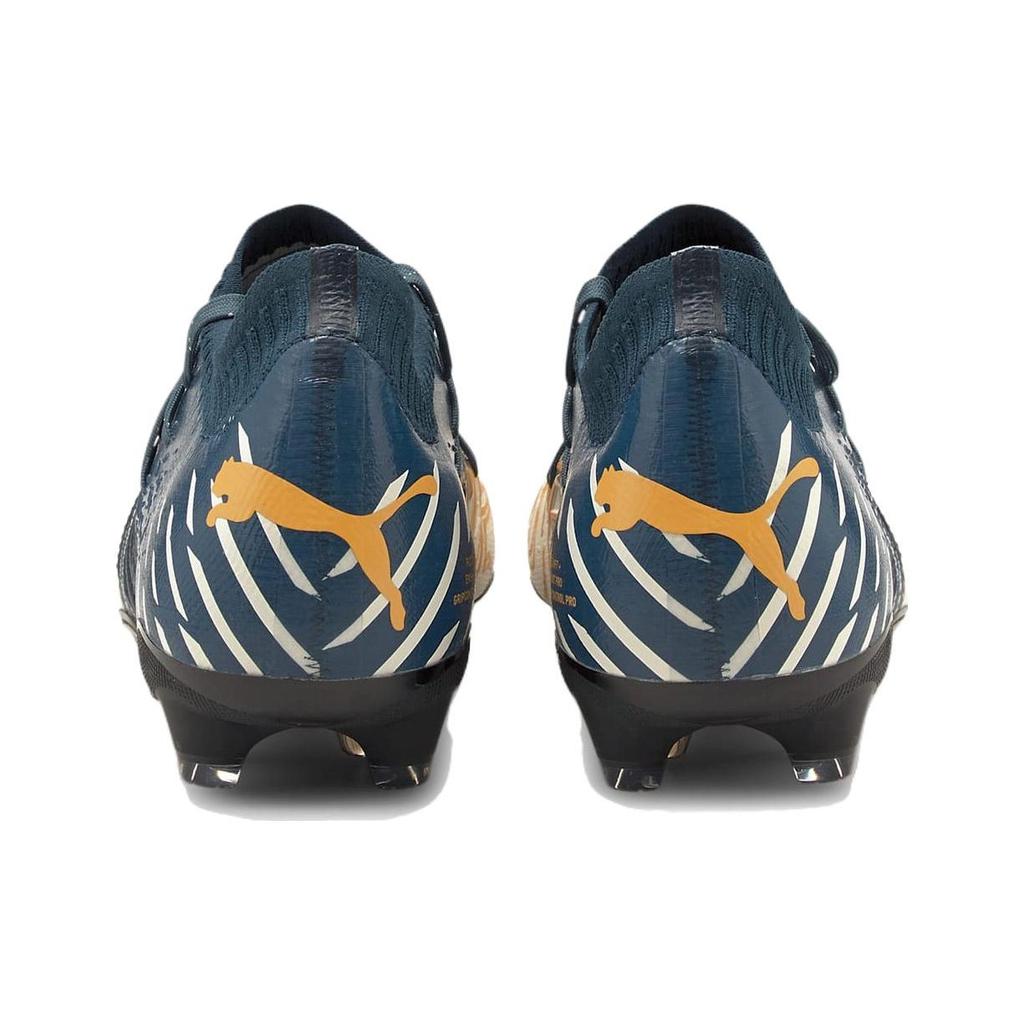 Puma Future Z 1.2 First Mile Round Toe Lace-Up AG FG Soccer Shoes Unisex Soccer Shoes Dark-Blue White 106673-01