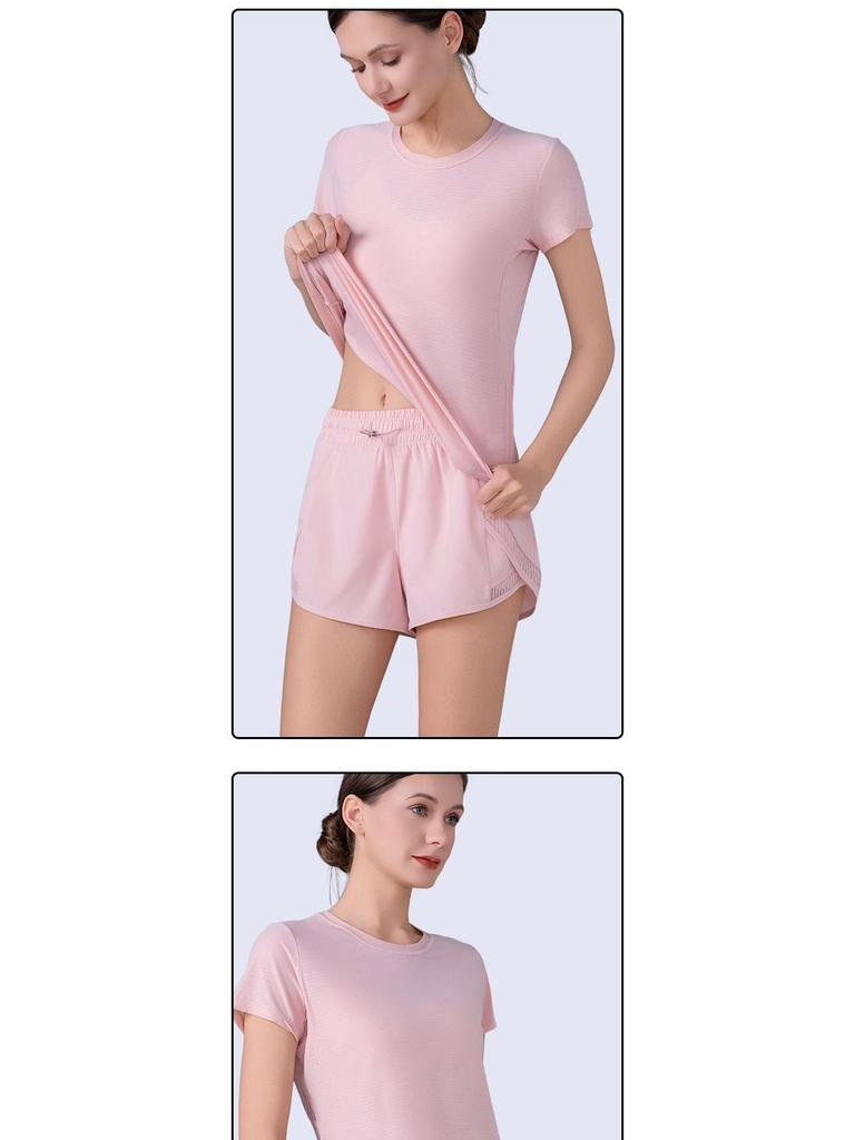 Women's Summer Quick-Dry Yoga and Gym Sportswear Set with Pockets