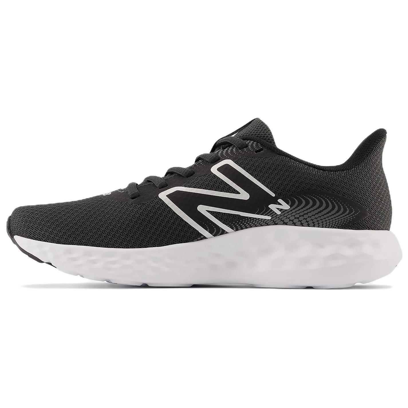

New Balance Nb 411 Повседневная спортивная ткань Кожа Низкий верх Кроссовки для бега Женские кроссовки Черный Белый W411LB3 37
